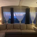 Mobil Au Bord De La Mer, Vue Sur La De La Falaise A Campingplads